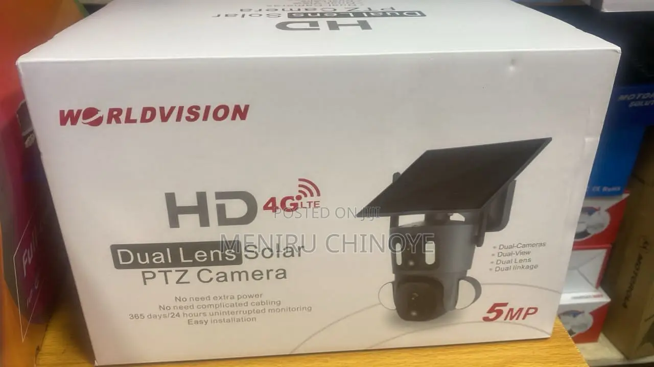 Double Lense Ubox PTZ Solar Camera