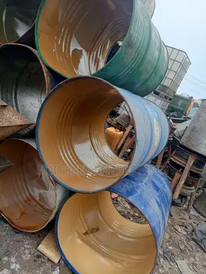 Empty Metal Drum Bottom And Cover Free