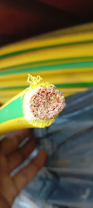 185mm Single Flexible Green Yellow Earth Wire Cable