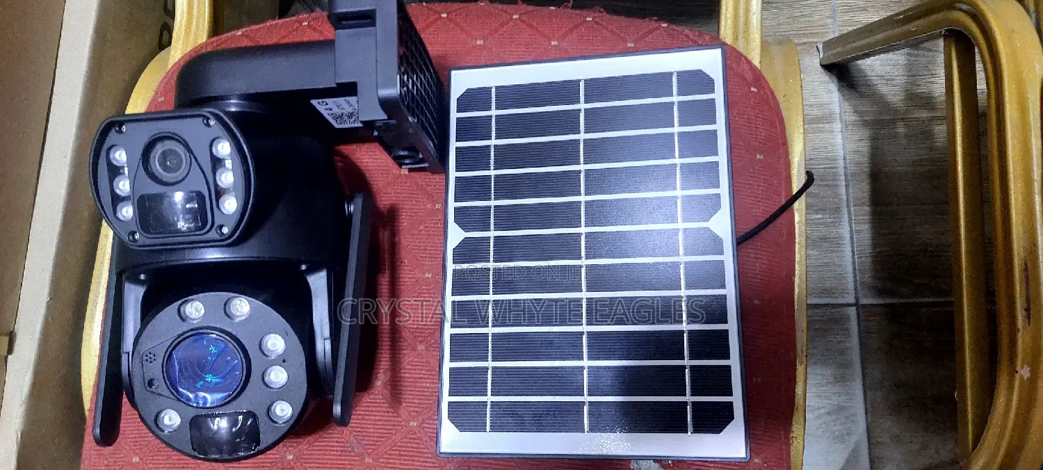 Double Lens PTZ Solar Camera 6mp View