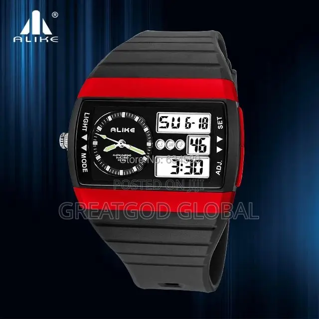*A-L-I-K-E ** Multi-Purpose Double Time Watch