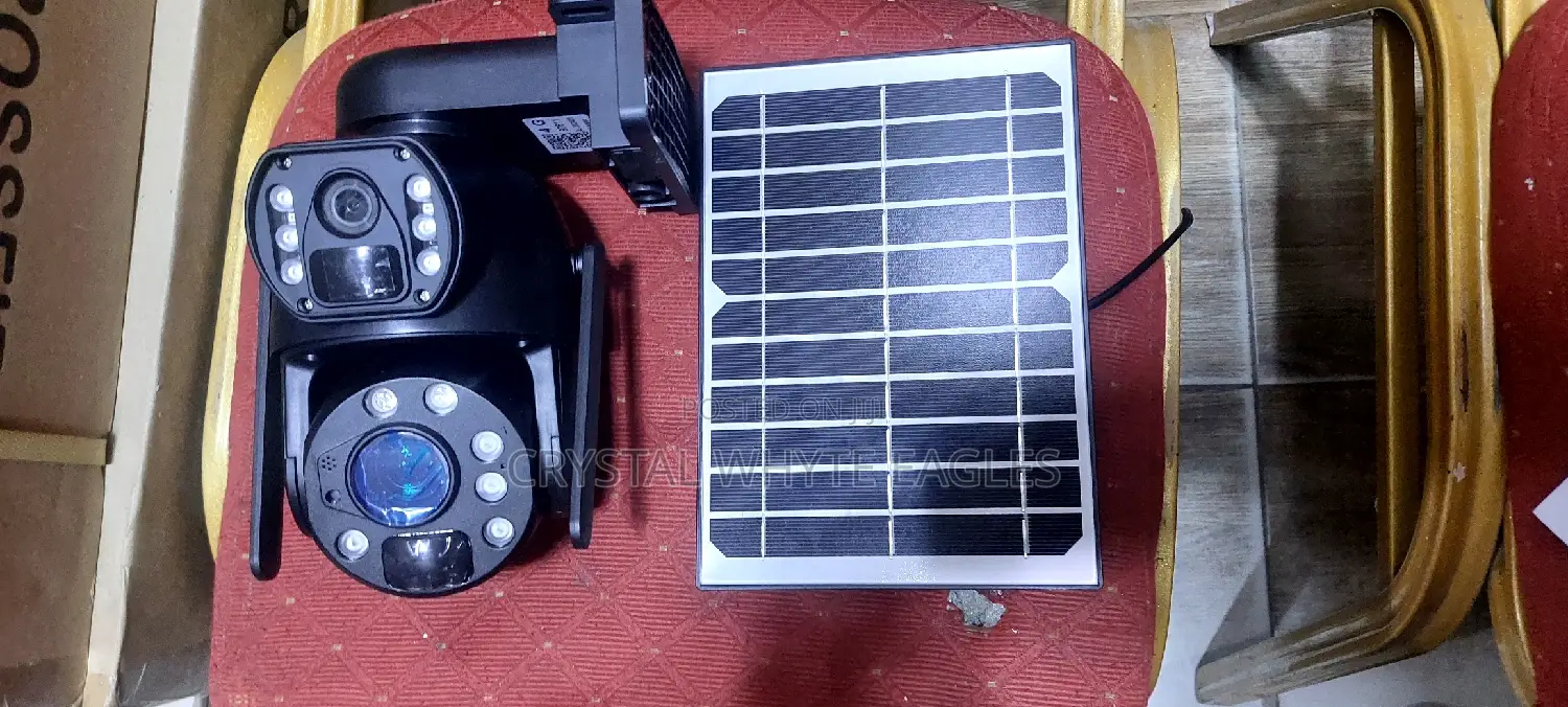 Double Lens PTZ Solar Camera 6mp View