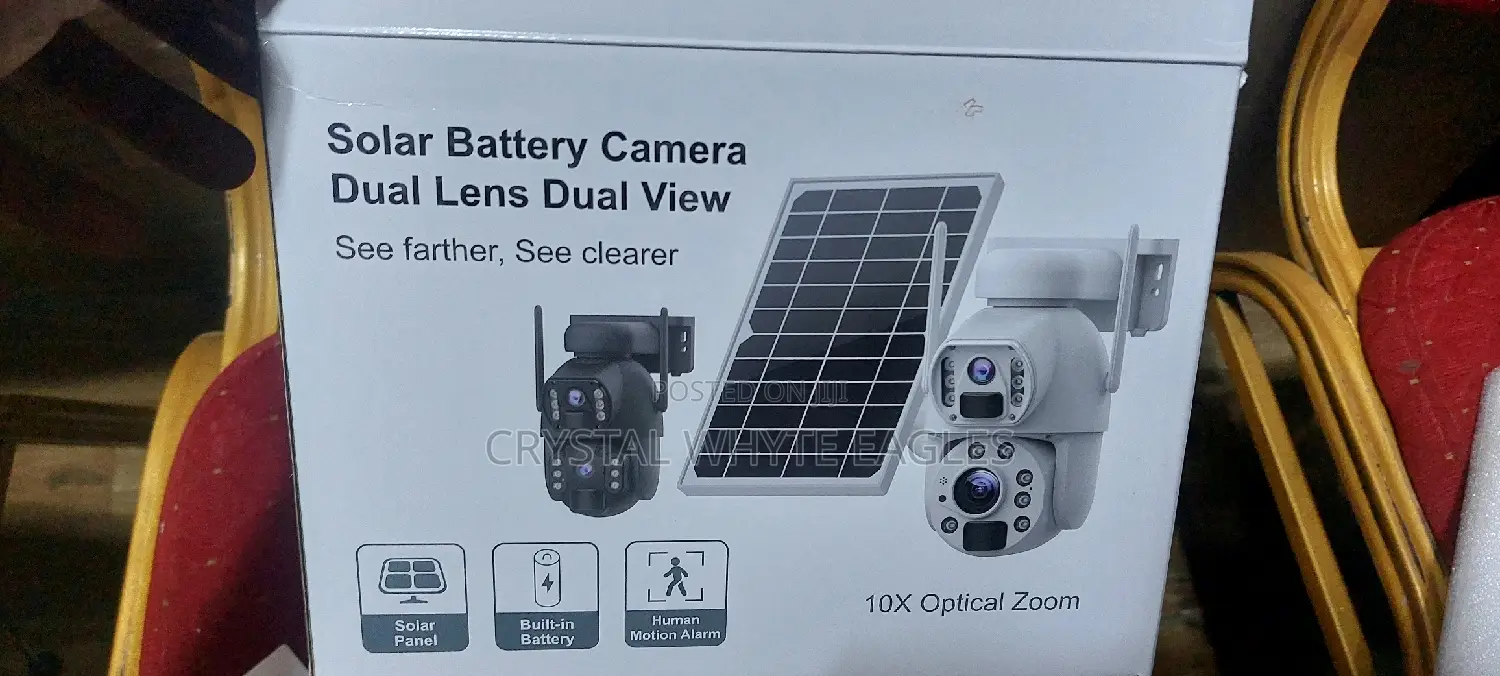 Double Lens PTZ Solar Camera 6mp View