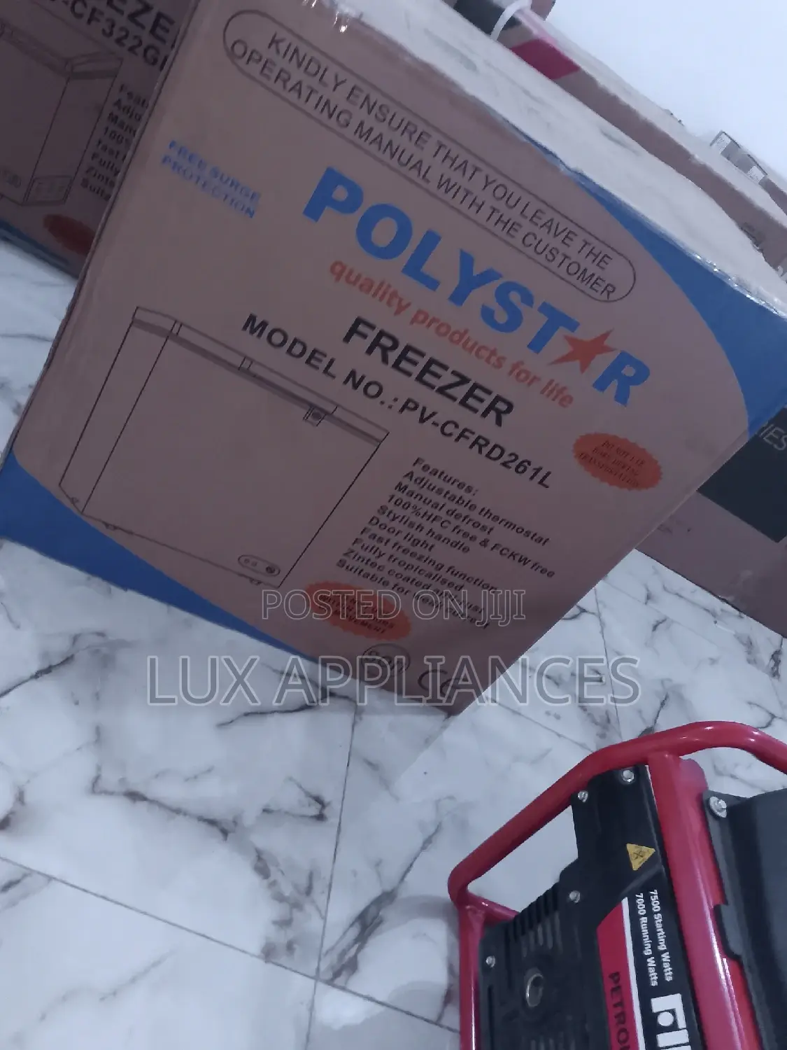 Strong and Reliable Polystar Chest Freezer 261 Liters