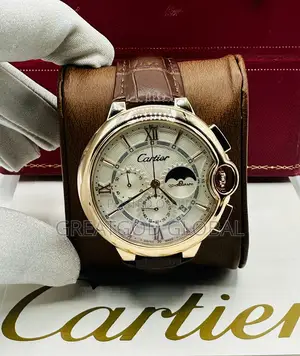 Photo - Cartier Active Chronograph Leather Wristwatch