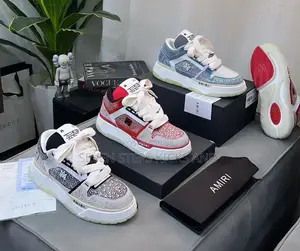 Quality Mike Amiri Chunky Sole Rhinestone Luxury Sneakers