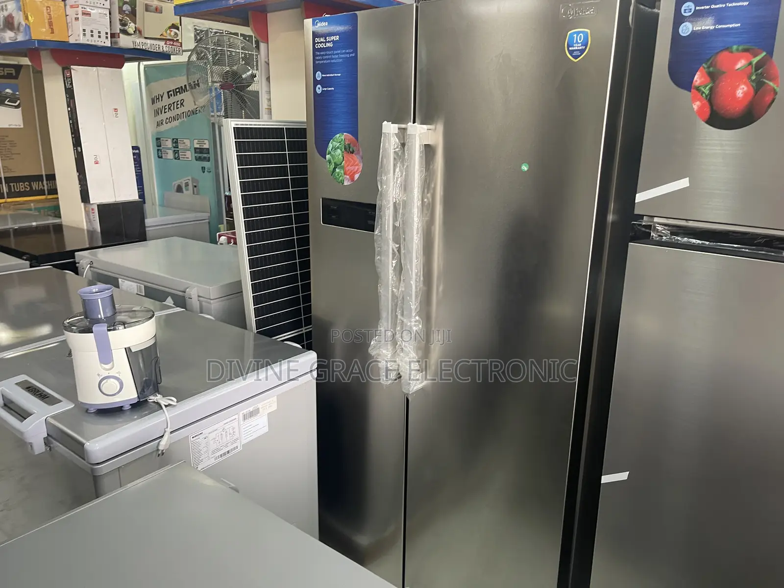 510 Litres Side by Side Midea Refrigerator