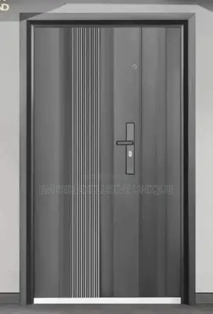 4ft: Black Security Steel Door