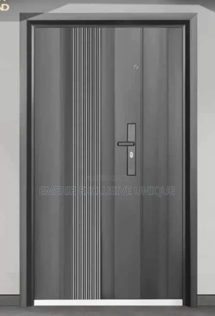 4ft: Black Security Steel Door