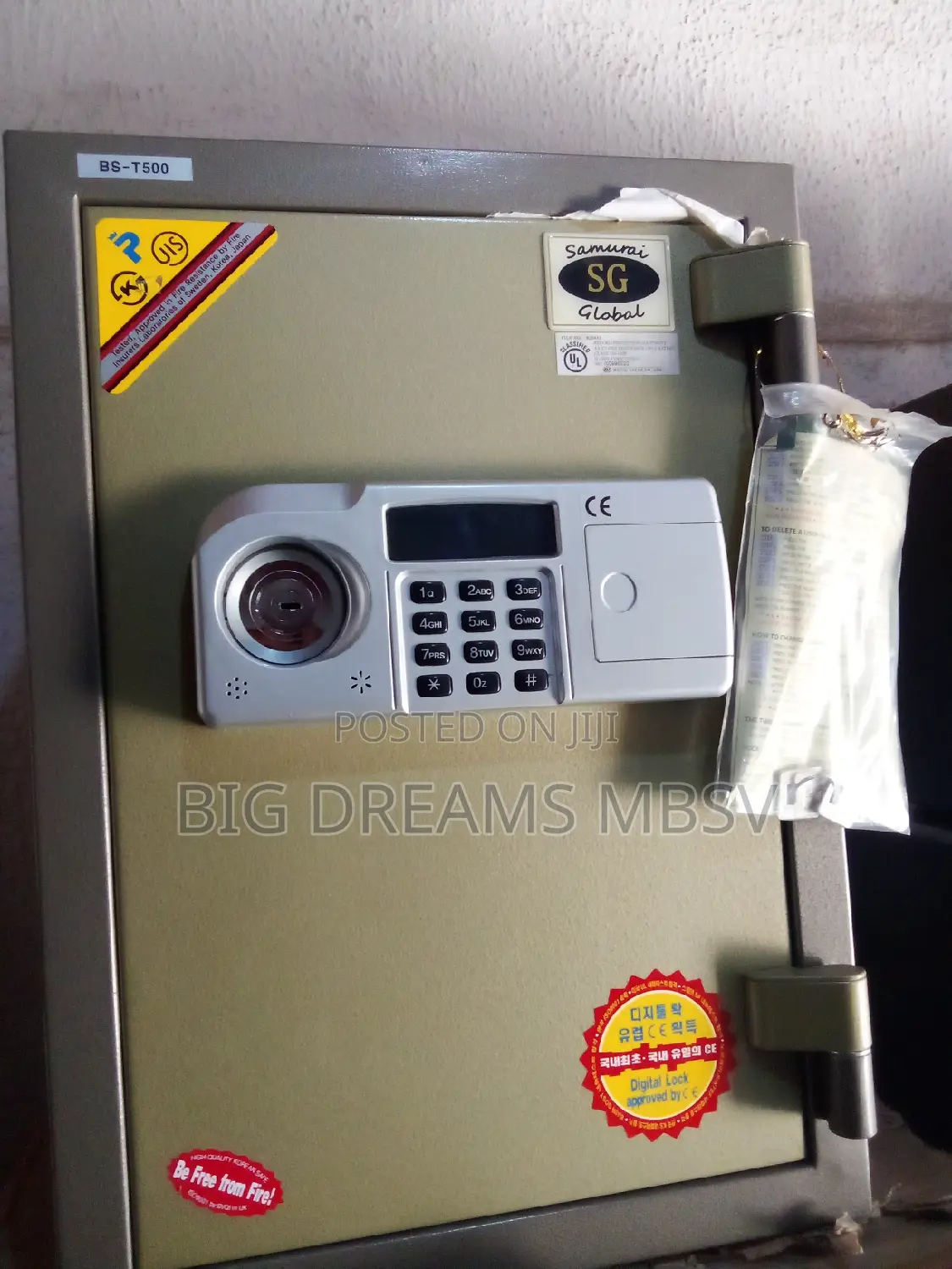 Bl Ts Digital Fireproof Safe (Long)
