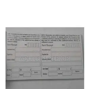 Rent Receipt Booklets Printing