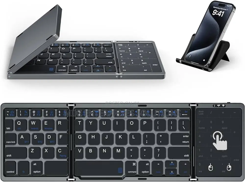 B033 Mini Foldable Bluetooth Wireless Keyboard for Windows,