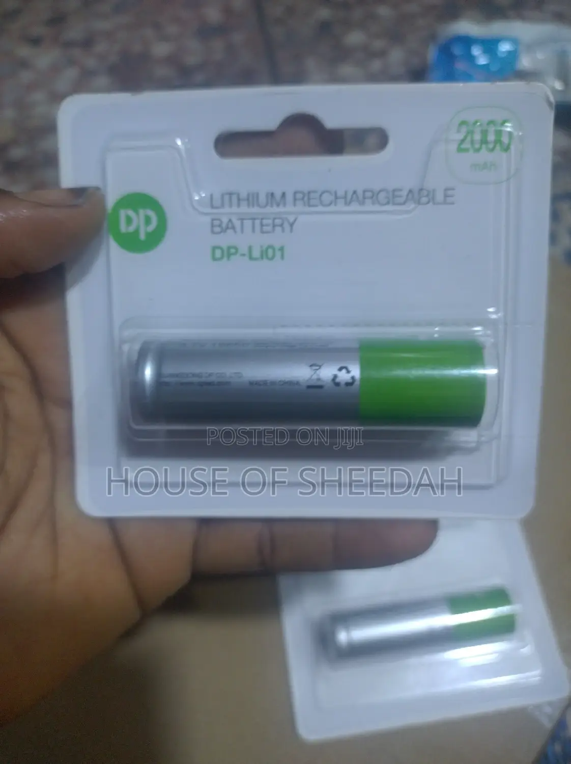 Dp Li-Ion 3.7V 2000mah Rechargeable Battery -
2pcs