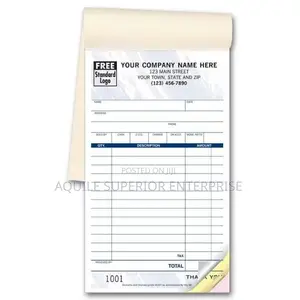 Printed Cash Receipt for Supermarkets