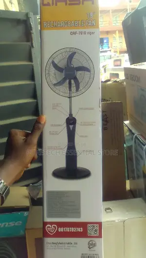 Qasa 18inchs Rechargeable Fan