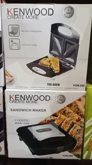 Kenwood (800w) 2 Slice Bread Toaster/Sandwich Maker