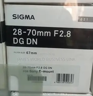 Sigma Len for Sony 28 to 70mm F2.8