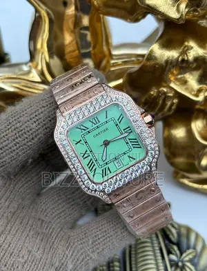 Original CARTIER GREEN Dail SILVER WATCH Available in Store