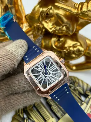 Original Cartier Mechanical Blue Rubber Strap Is Available