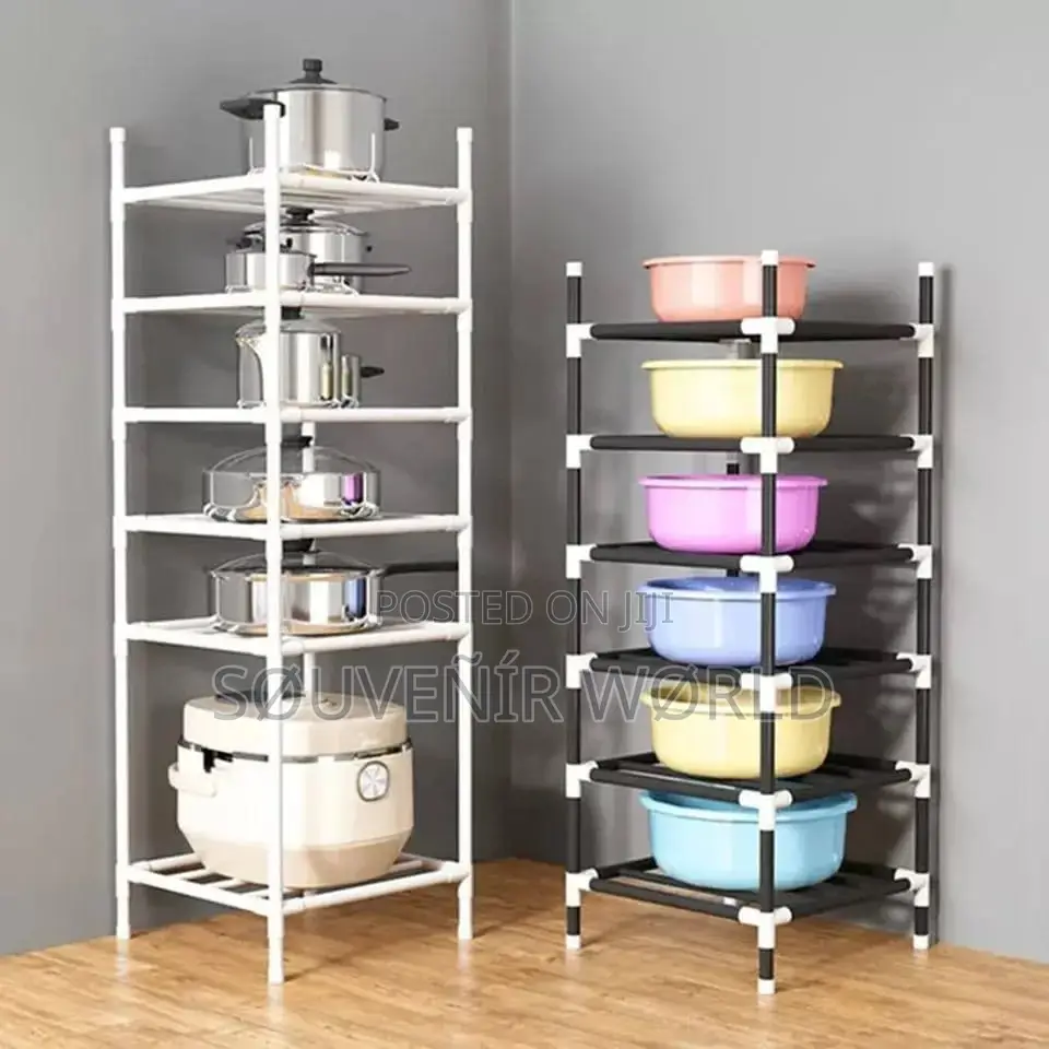 Kitchen Organizer Racks Floor Pot