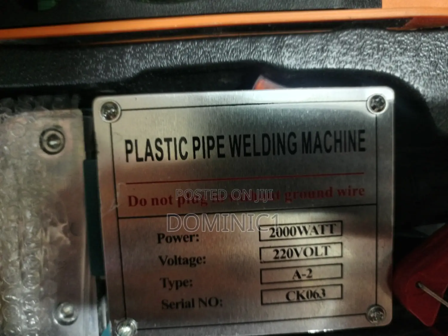 Plastic Pipe Welding Machine