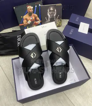 Original Dior Leather Slipers