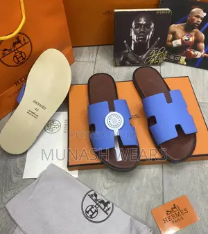 Italian Leather Hermes Slipers