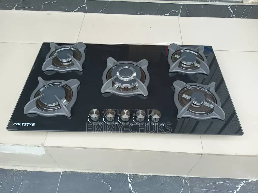 Luxury Built in Polystar 5 Burners Cooker