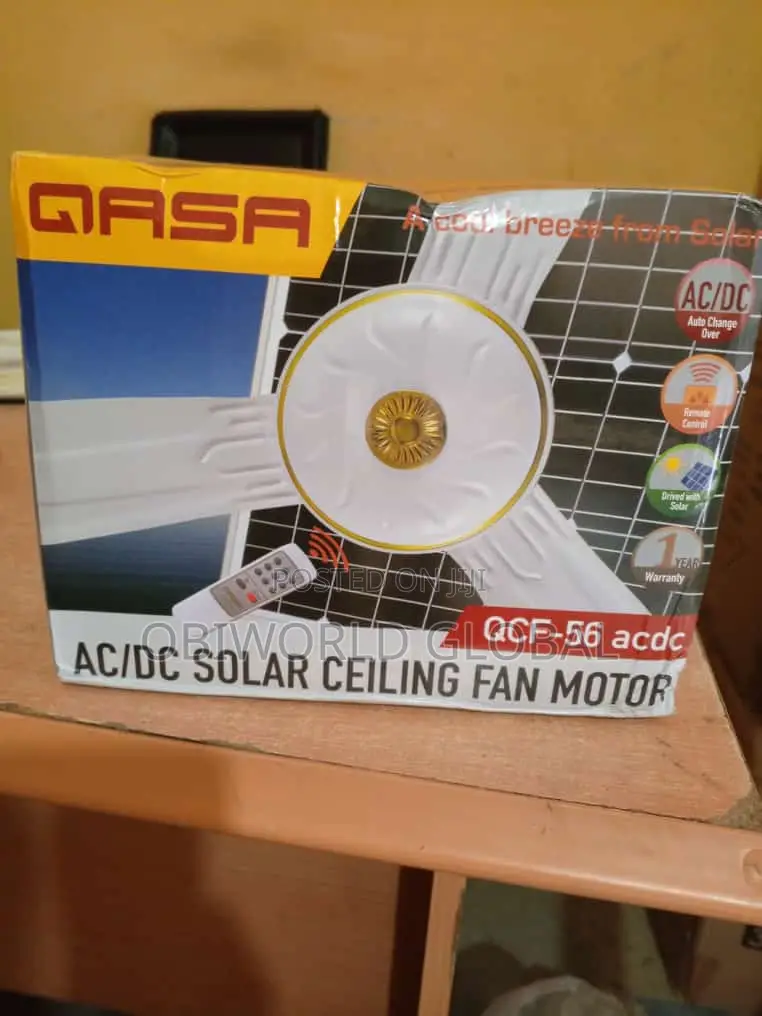 Qass Ac Dc Solar Ceiling Fan - Obiworld global international ltd Price ...