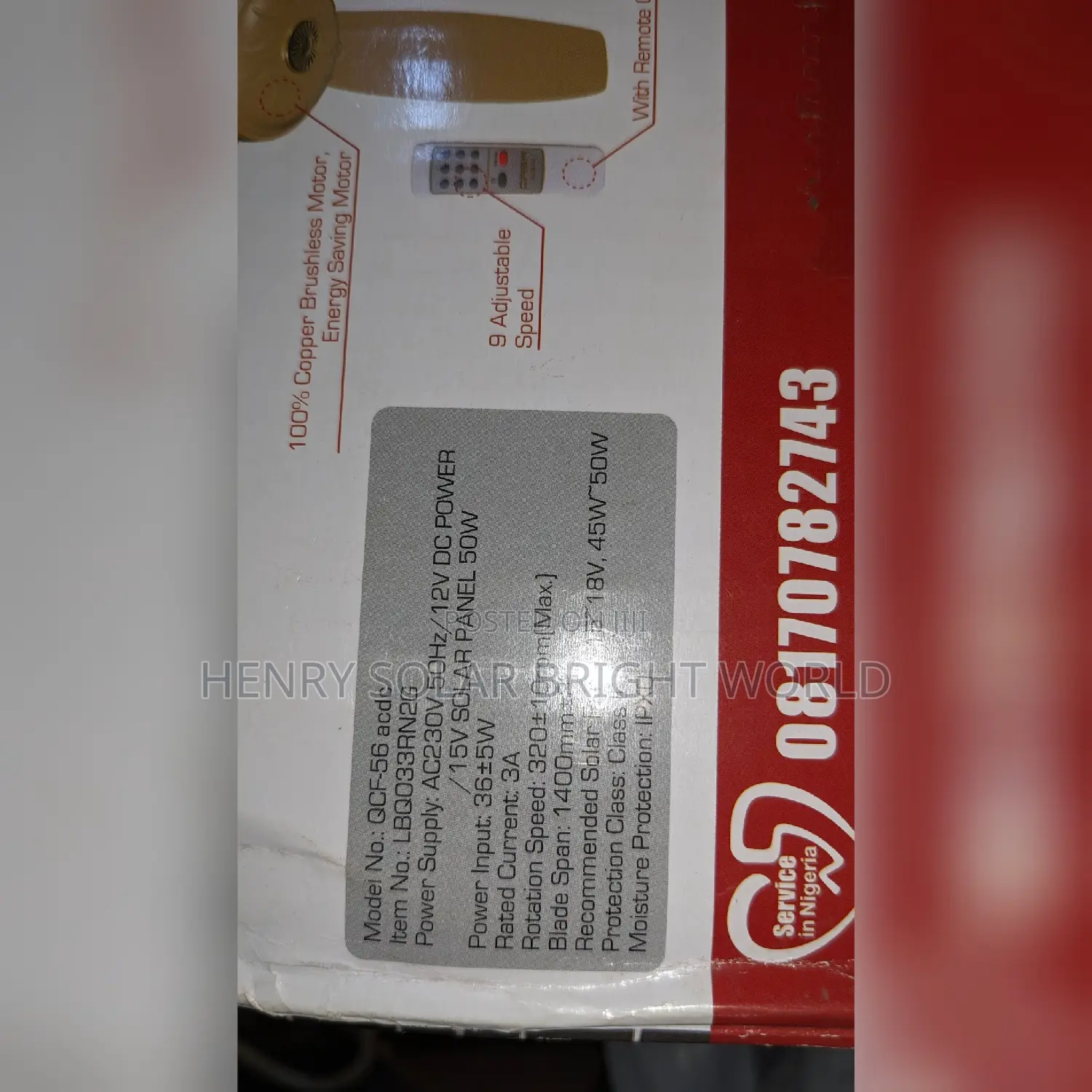 QASA DC/AC Ceiling Fan 56