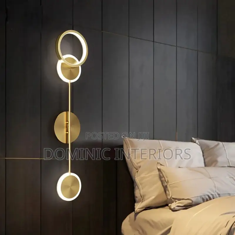 Acrylic Art Round Gold Lights