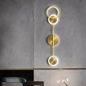 Acrylic Art Round Gold Lights