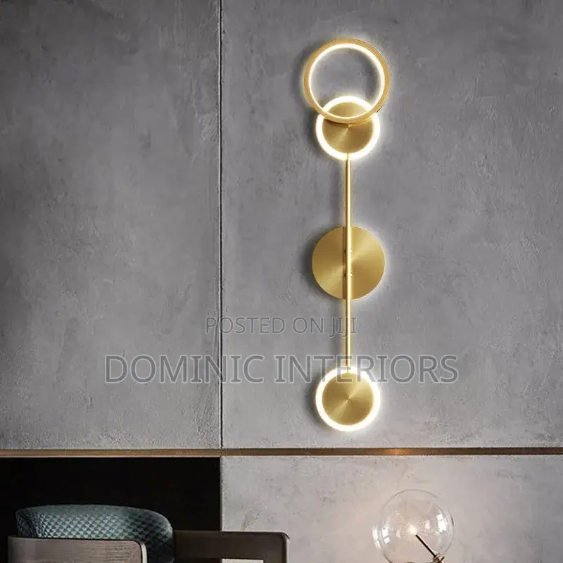 Acrylic Art Round Gold Lights