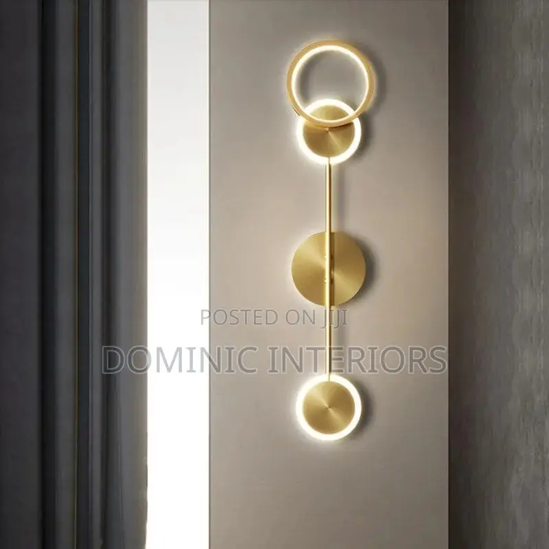 Acrylic Art Round Gold Lights