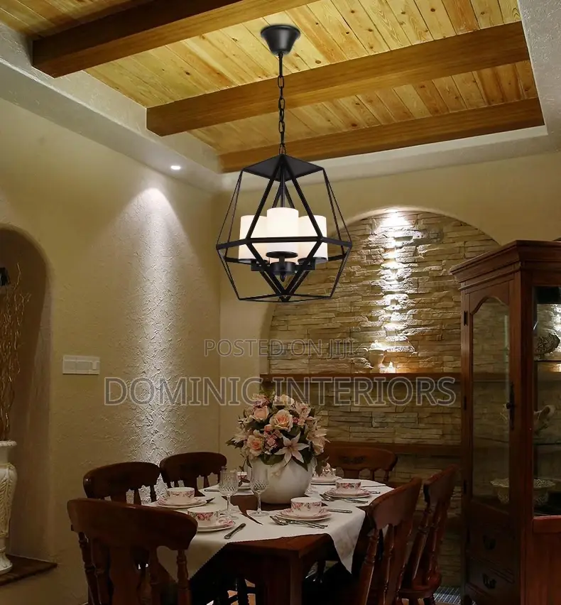 Glass Shade Hanging Ceiling Chandelier