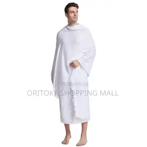 Mens Ihram Towel Hajj Umrah White