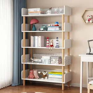 Simple Bookshelf and Storage Shelf Floor Living Room