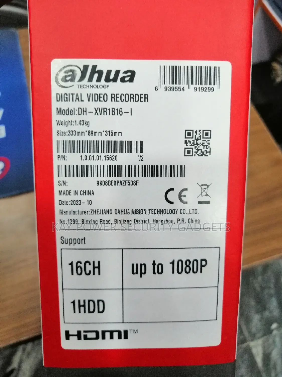 Dahua 2mp 16 Channel DVR