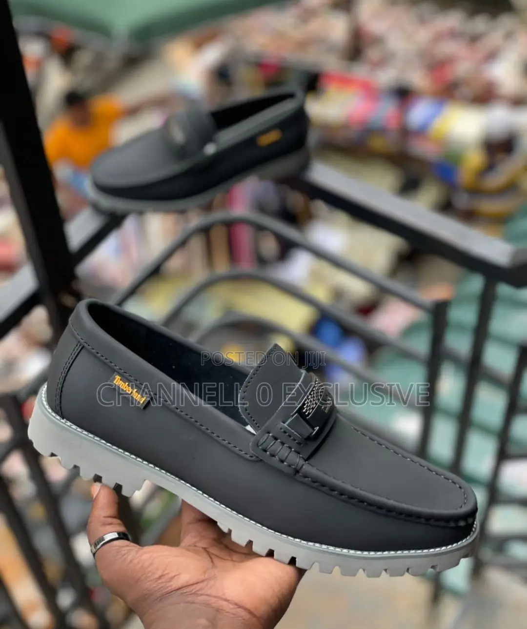 Timberland Loofers - Black With White Sole