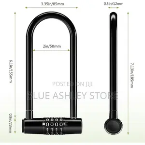 4 Digit Combination U Padlock, 6.1" Long