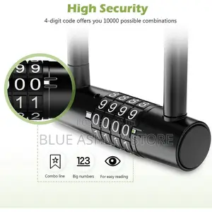 4 Digit Combination U Padlock, 6.1" Long