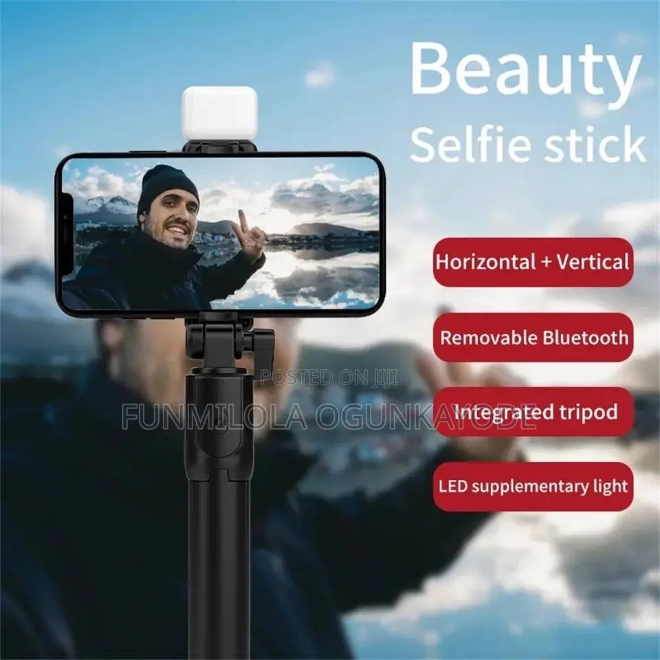 New Foldable Led Light Selfie Stick