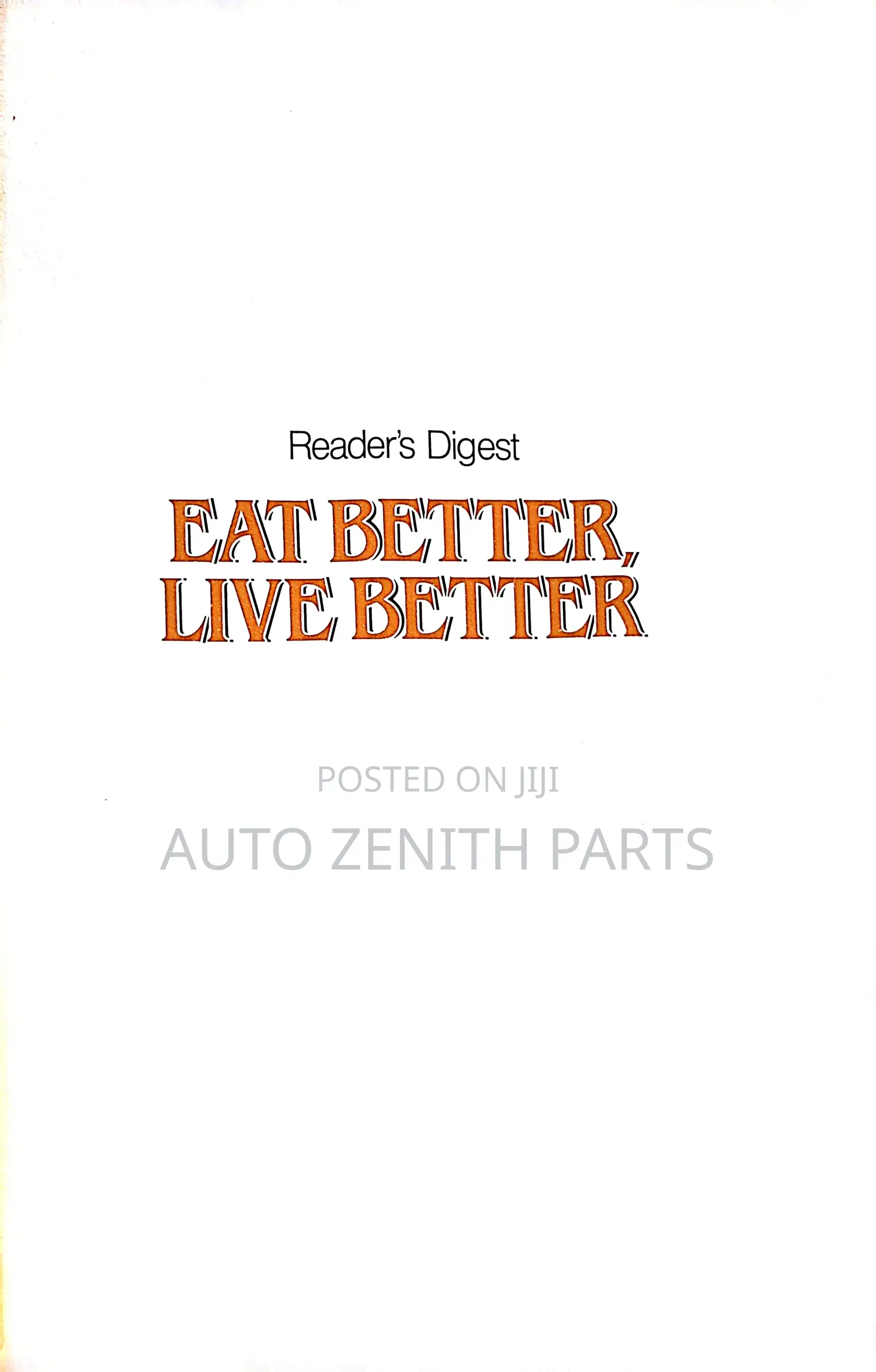 Eat Better Live Better