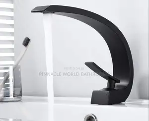 Matt Black High Quality Basin Mixer Tap 002