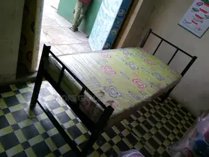 Single Metal Bed 6 by 3 Feet.