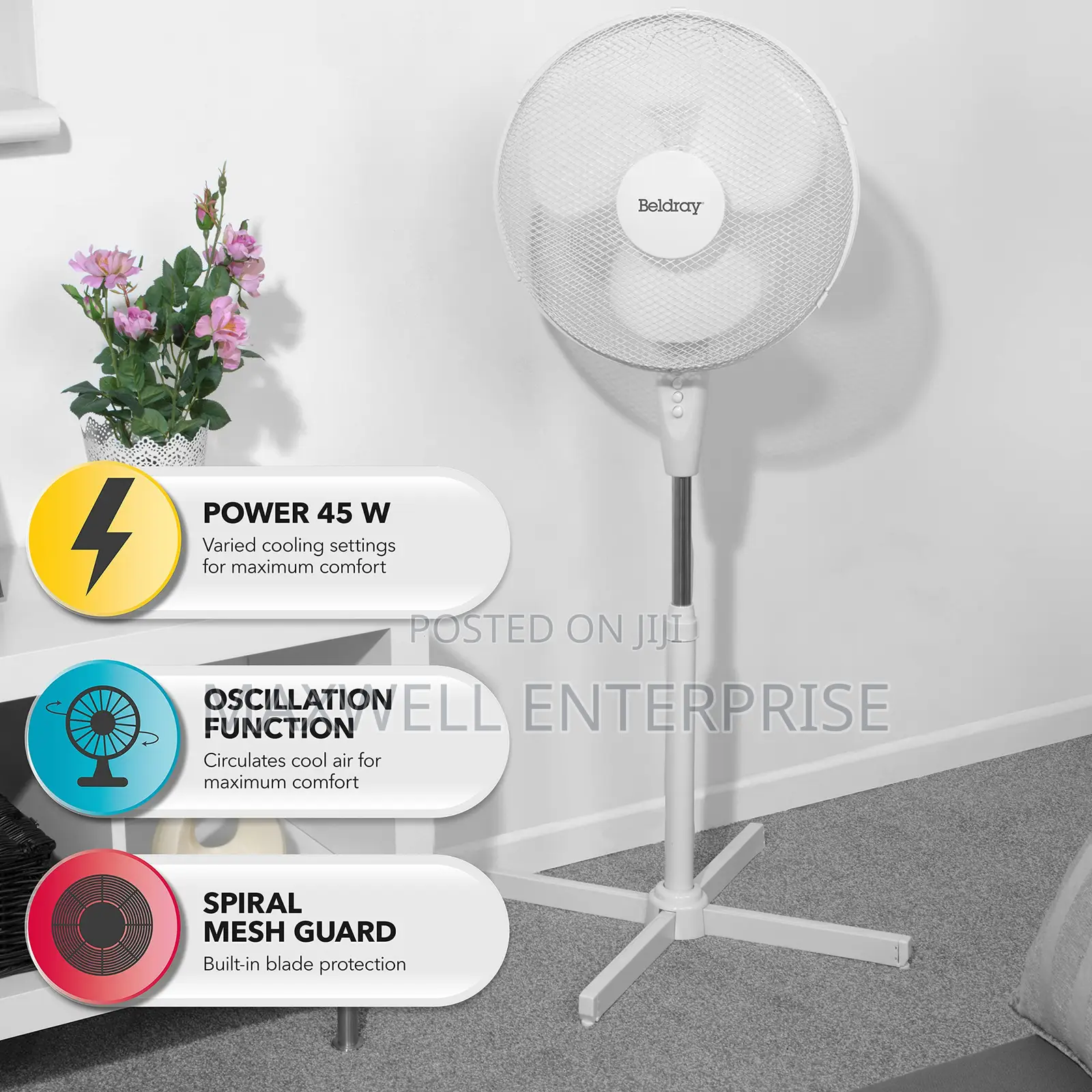 Beldray 16inch Standing Fan
