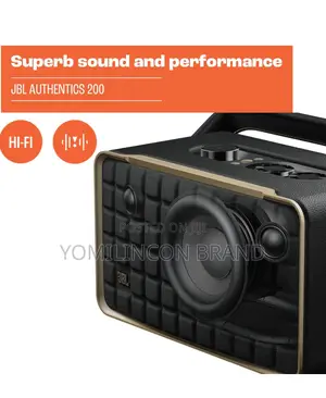 JBL Authentics 200 - Wireless Home Speaker, Built in Wi-Fi