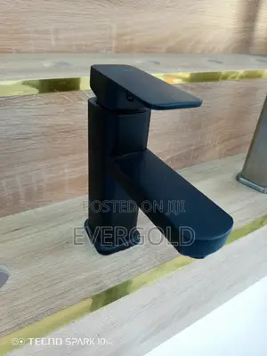Basin Mixer Tap Black With Flexible Connectors