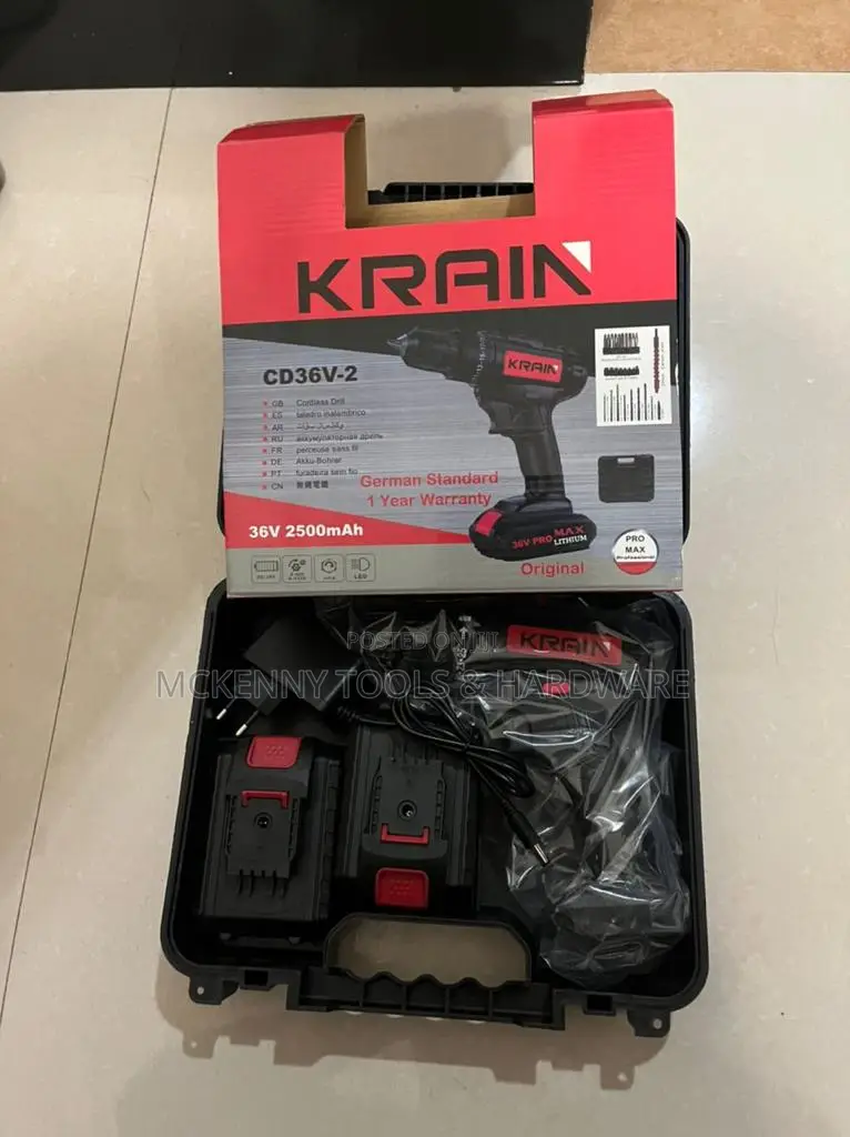 36v Karin Double Battery Cordless Screwdriver/Drill Machine