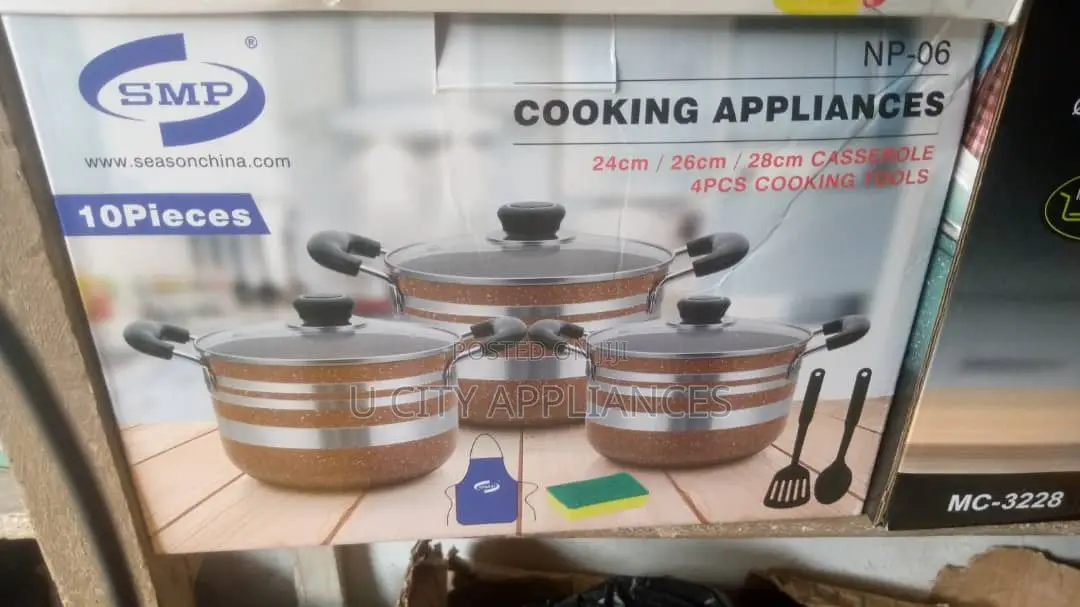 6 Pcs Non Stick Cooking Pot